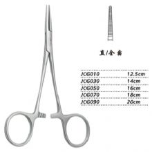 金鐘止血鉗精細 JCG090 20cm 直全齒 （精細）