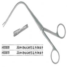 金鐘喉用鉗滑板式 H8D030 20cm 滑板式 側(cè)彎 左開(kāi)（取魚(yú)骨）取魚(yú)骨喉鉗